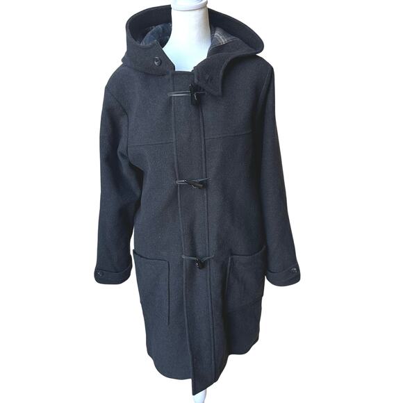 S. Rothschild Women’s Wool Toggle Coat - Size 16 - Charcoal Gray - Picture 1 of 9